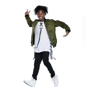 green/white/black three piece solo or duet costume